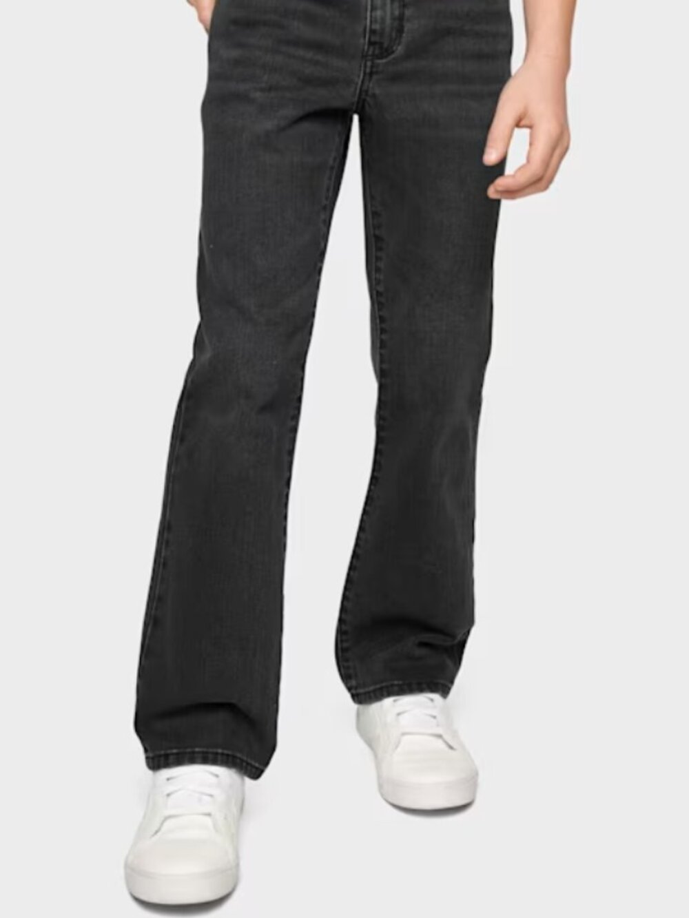 Children’s Place Sz 16 black onyx wash bootcut denim jeans NIP NWT